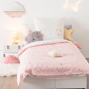 Juego de cama infantil de 2 piezas "Gato" Algodón, 140x200 cm Rosa