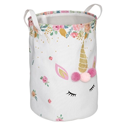 Caja de juguetes "unicornio" tela, h.50 cm