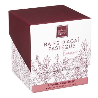 Vela perfumada "mael" a&ccedil;a&iacute; y sand&iacute;a, 190g