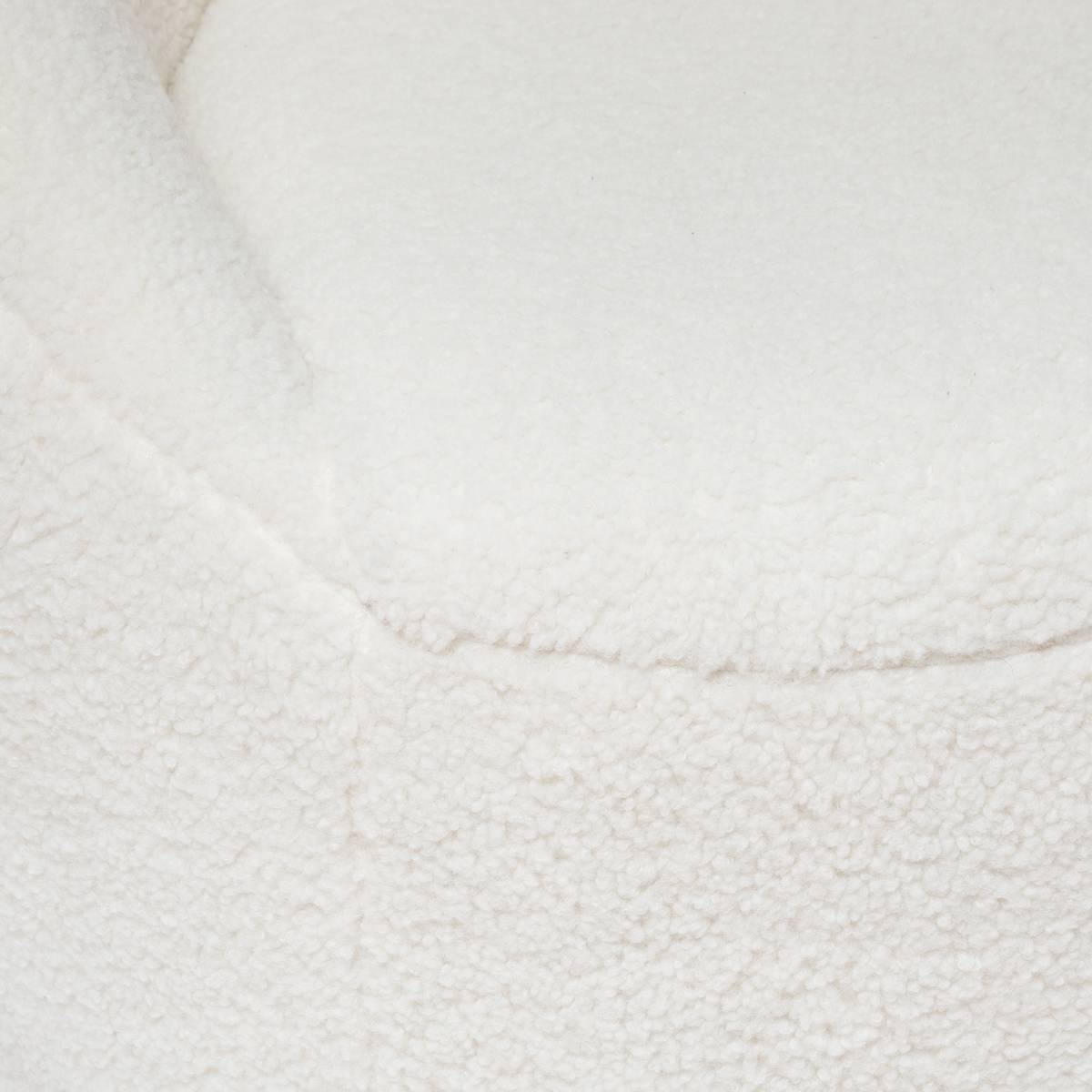 Sillón "Romi" Bouclette, Blanco Blanco