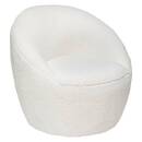 Sillón "Romi" Bouclette, Blanco Blanco