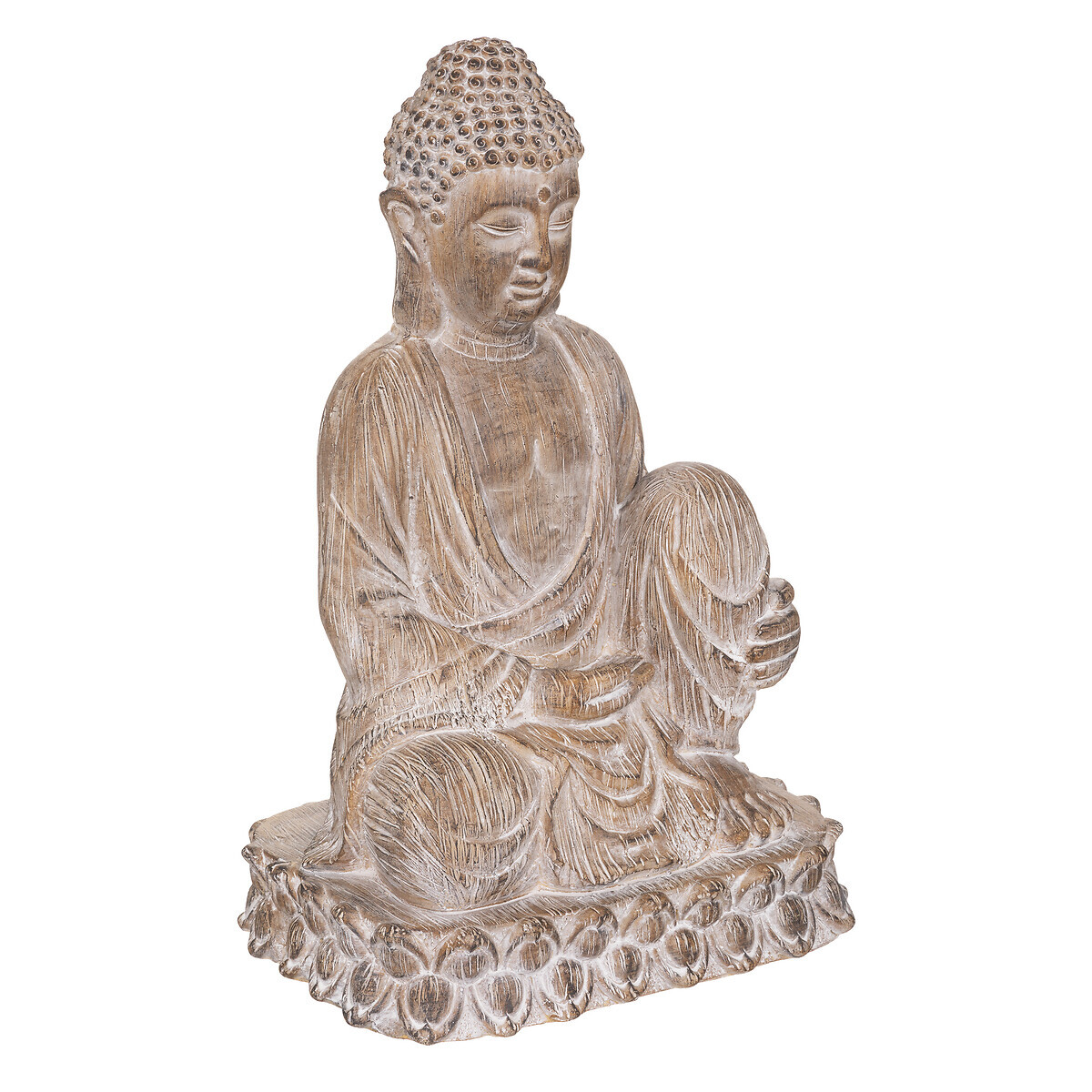 Estatuilla "Buda" H.67 cm Beige