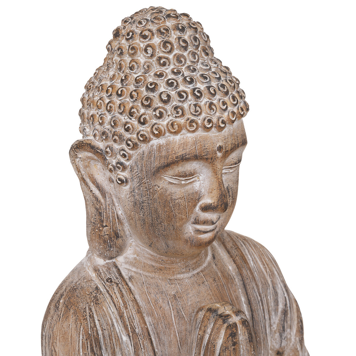 Estatuilla "Buda" H.45 cm Beige