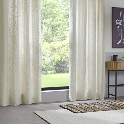 Cortina "aska" beige, 140x260 cm