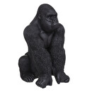 Estatuilla de gorila, resina Negro, H.68 cm Negro
