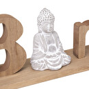 Palabra para colocar Buda "Felicidad" H.11,5 cm Multicolor