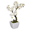 Cerezo Artificial 'Mela' Blanco, H.26 cm Blanco