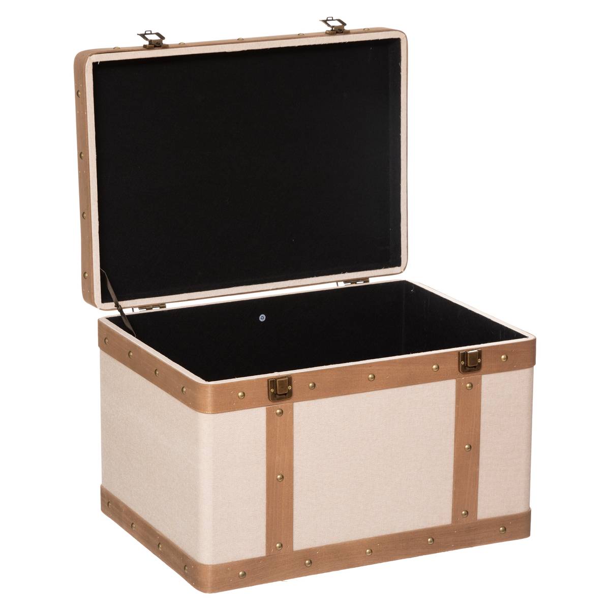 Juego de 3 baúles "Norah" Beige, L.39/44/51 cm Beige