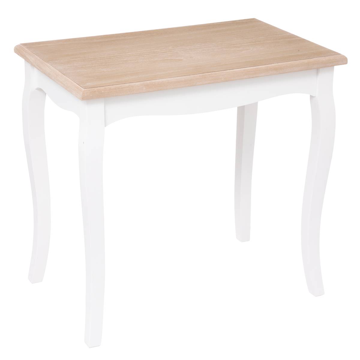 Mesas nido "Chrysa" Pino, Blanco, L.48/60 cm Blanco