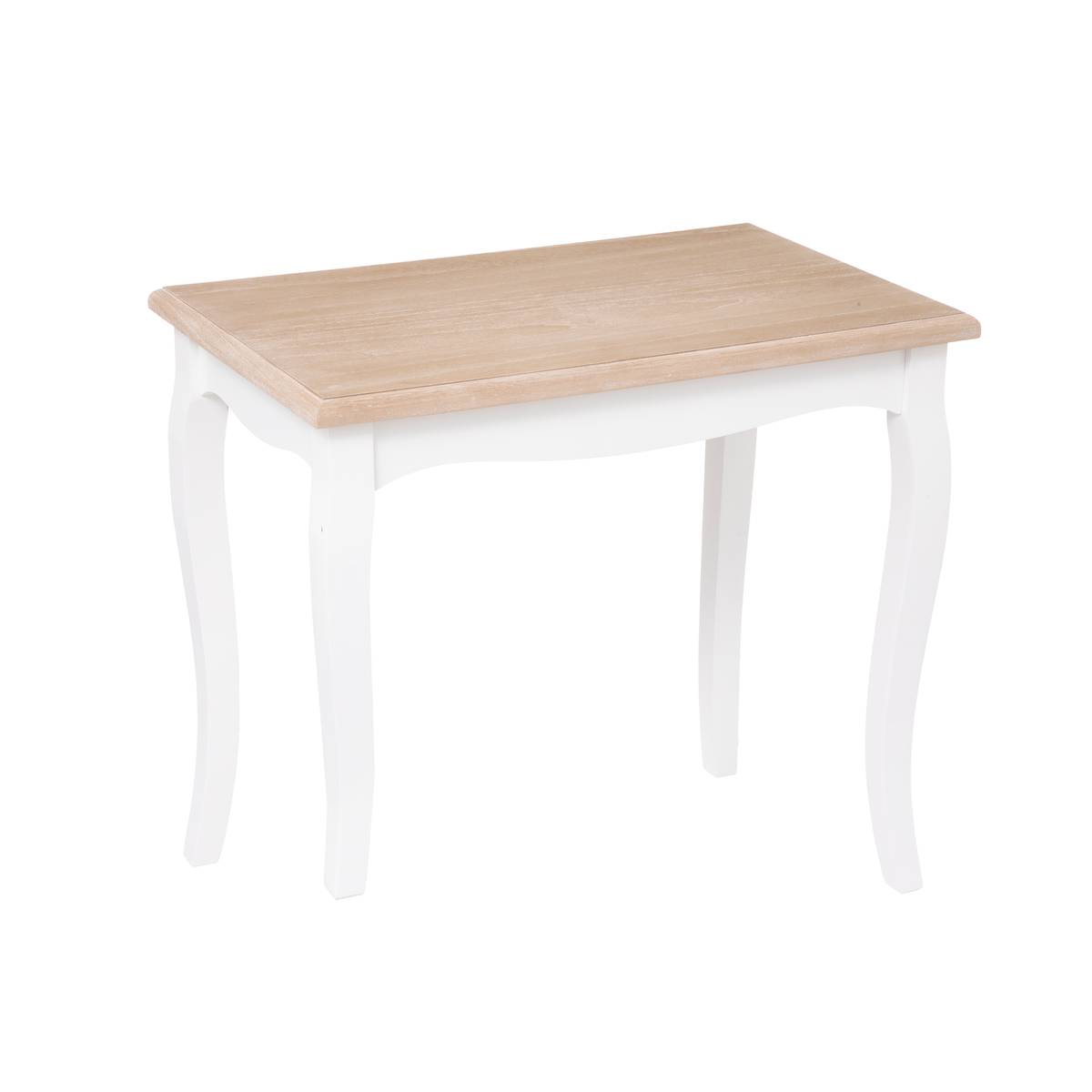 Mesas nido "Chrysa" Pino, Blanco, L.48/60 cm Blanco