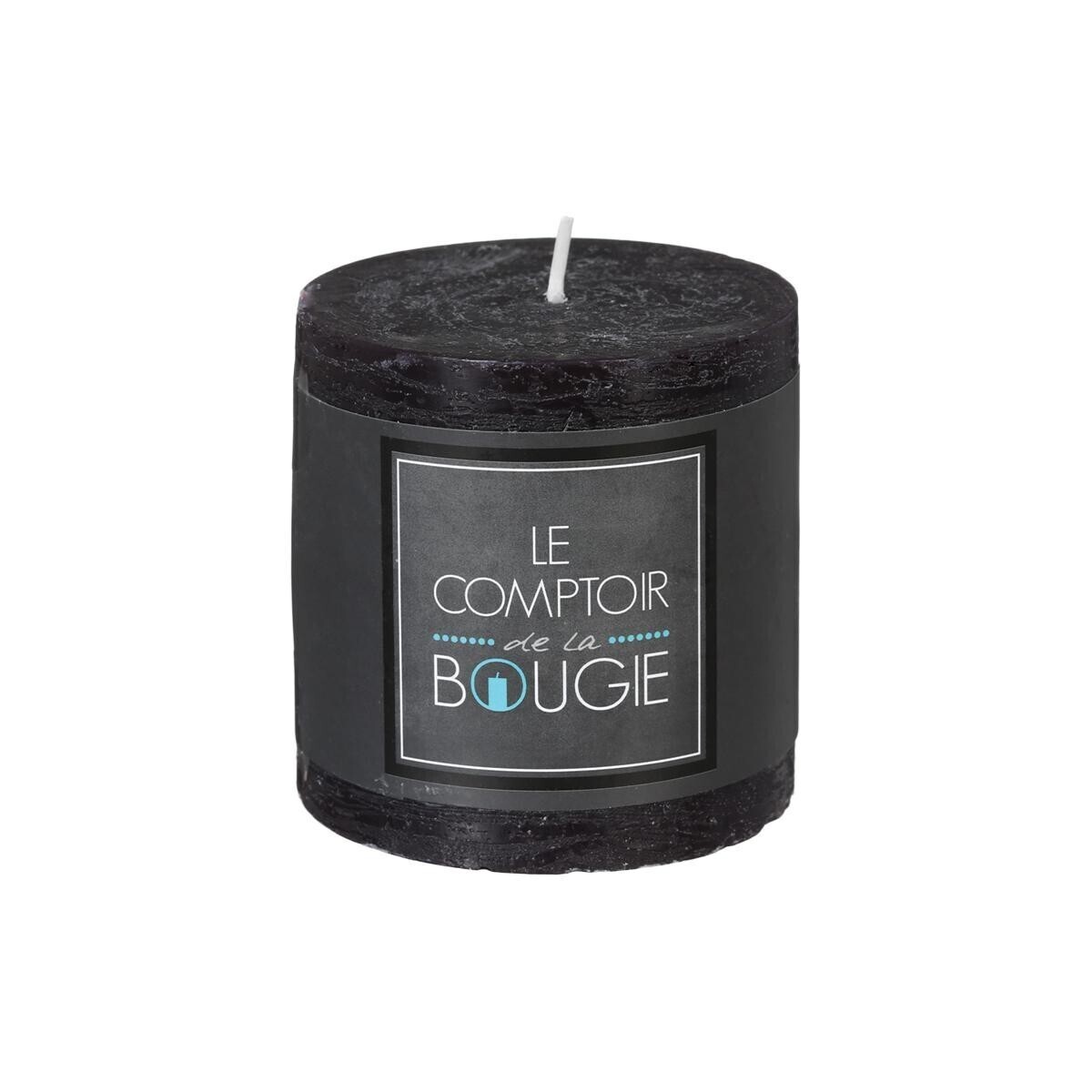Vela rústica "Olia" Negro, 220g Negro