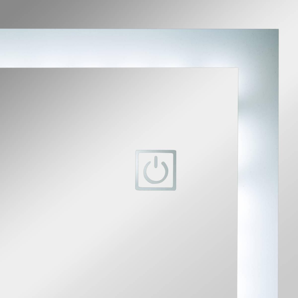 Armario de joyas LED, vidrio Blanco, 47x155 cm Blanco