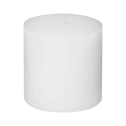 Vela r&uacute;stica "olia" blanco, 663g