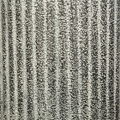C&eacute;sped artificial, maceta de metal h.45 cm