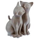 Estatuilla "Pareja de Gatos" H.17 cm Modelo 1