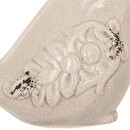 Pájaro "Jardín" Cerámica, 9,5x7 cm Blanco