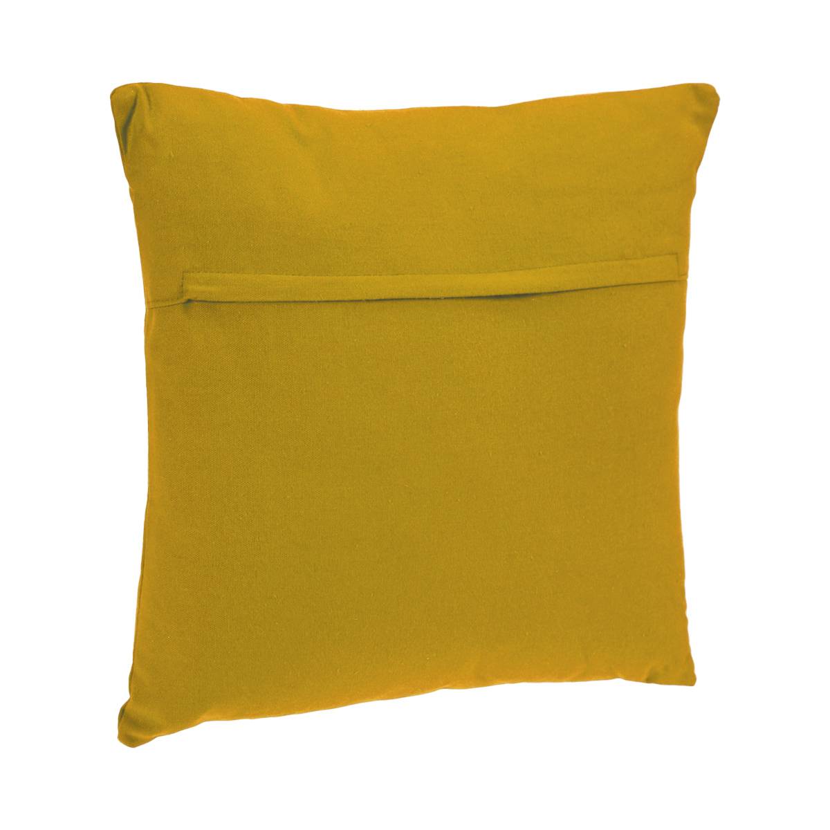 Funda de coj&iacute;n desmontable, algod&oacute;n Amarillo, 38x38 cm Amarillo