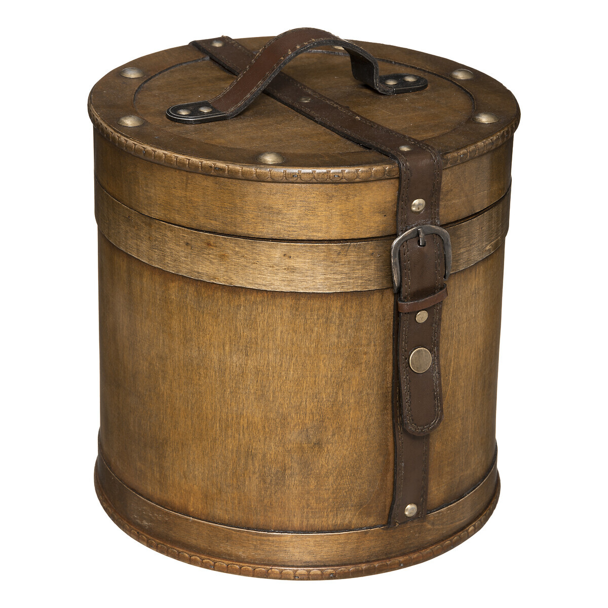 Juego de 2 cajas L.21/26 cm Marr&oacute;n