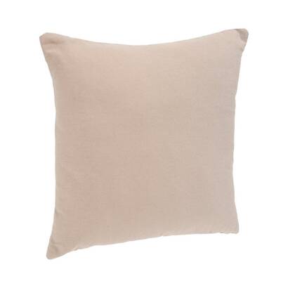 Funda de coj&iacute;n desmontable, algod&oacute;n beige, 38x38 cm