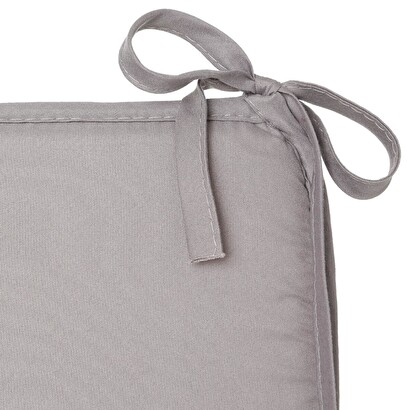 Coj&iacute;n de silla gris, 39x39 cm