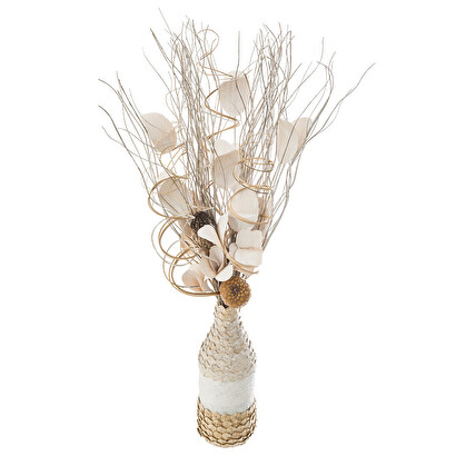 Arreglo floral artificial con jarr&oacute;n h.50 cm