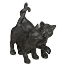 Estatuilla "Pareja de Gatitos" H.15 cm Marrón