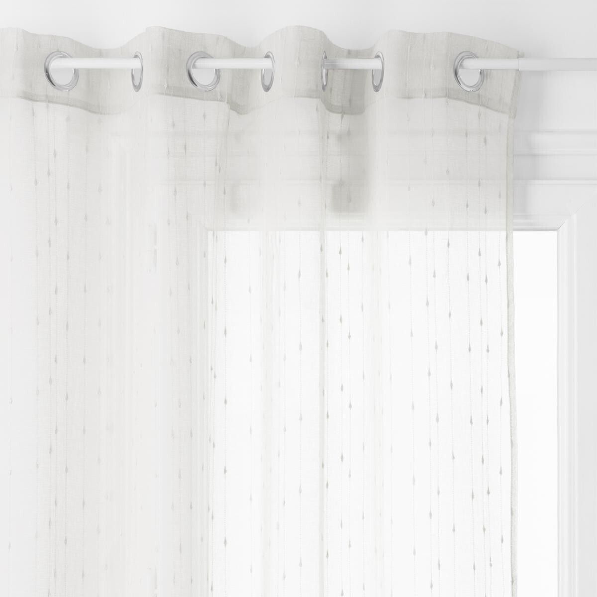 Visillo "Anissa" Blanco marfil, 140x240 cm Blanco marfil