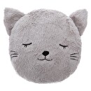 Coj&iacute;n infantil Gato "Nao" Gris, D.28 cm Gris