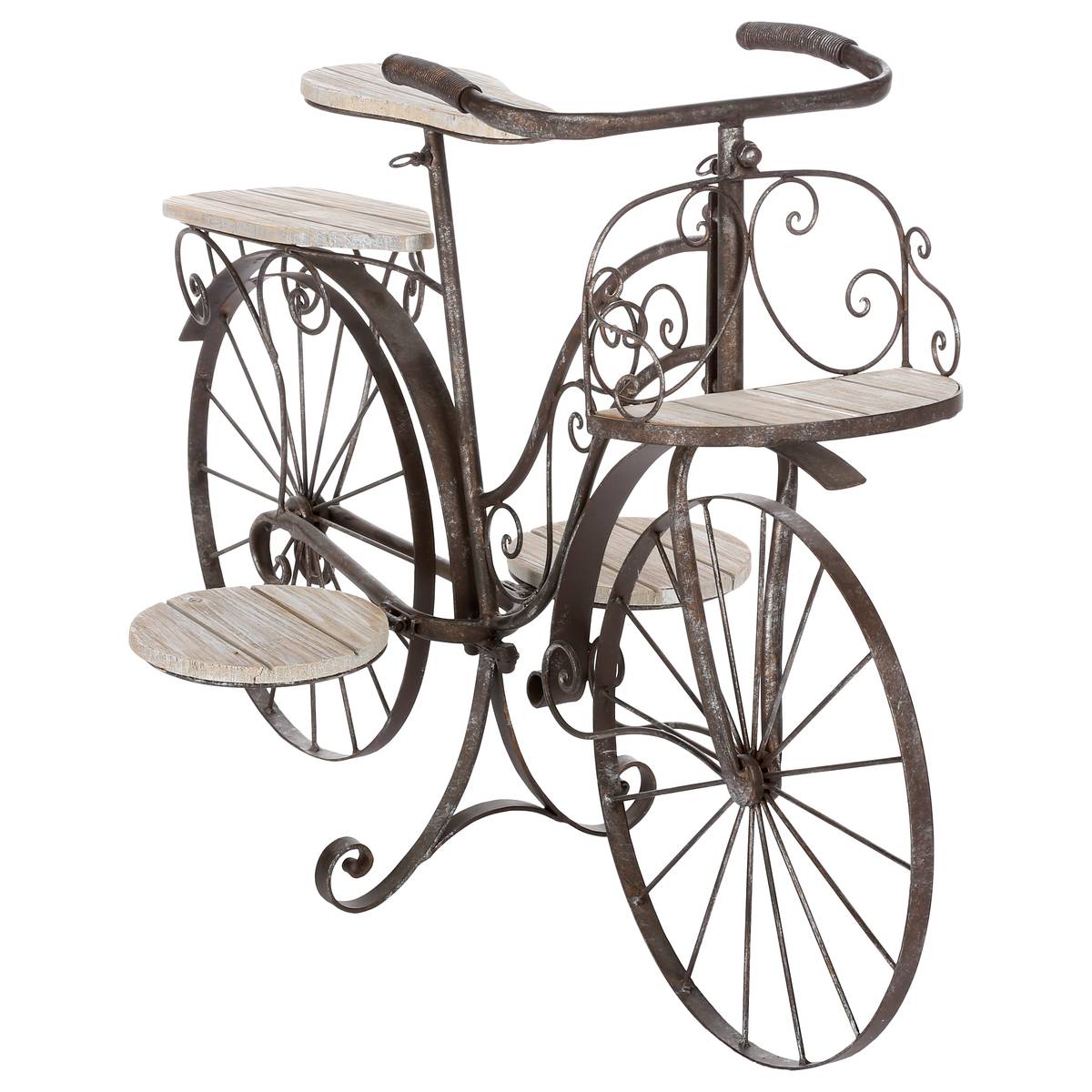 Soporte para plantas "Bicicleta" H.59 cm Negro