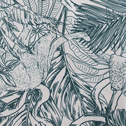 Mantel antimanchas "jungla" verde, 140x240 cm