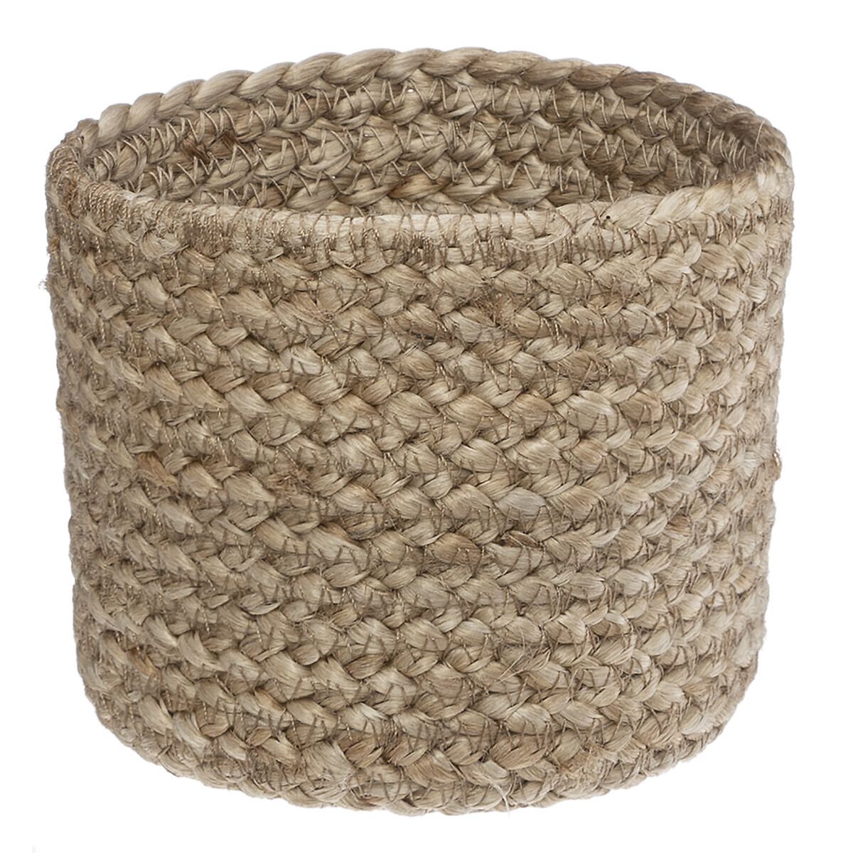 Juego de 3 cestas, yute Blanco, D.11/16/19 cm Blanco