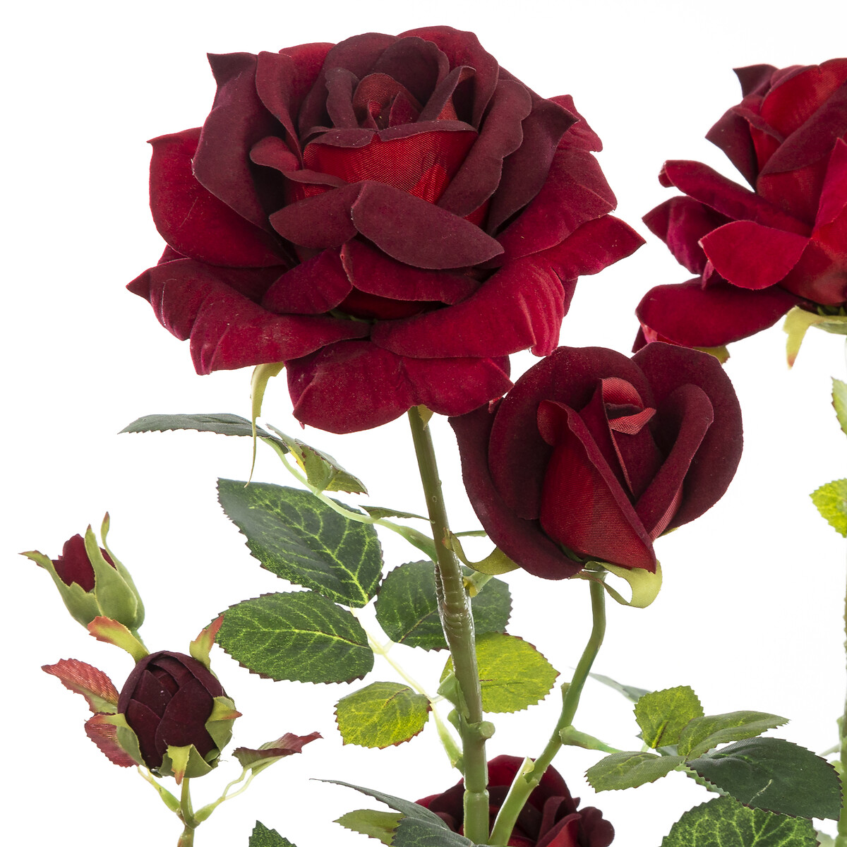 Rosal artificial H.74 cm Blanco