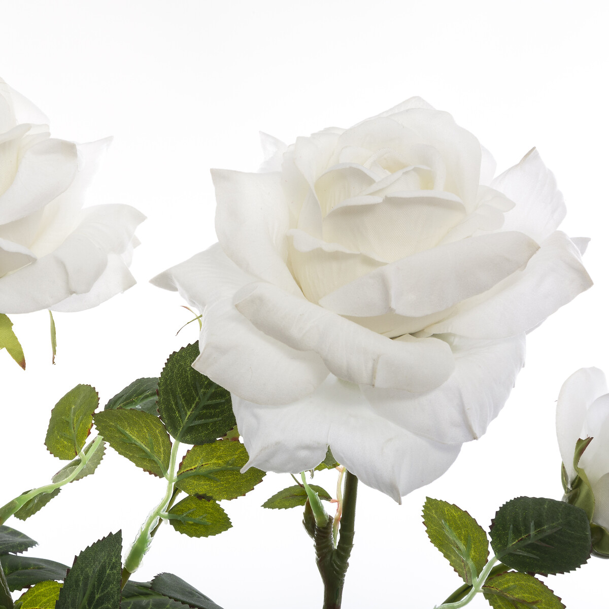 Rosal artificial H.74 cm Blanco
