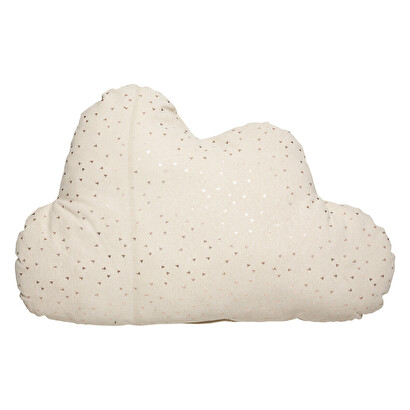 Coj&iacute;n infantil "berlingot" nube beige, 45x28 cm