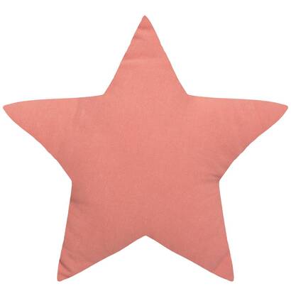 Coj&iacute;n infantil "berlingot" estrella rosa terracota, 40x40 cm