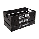 Juego de 3 cajas de metal "Indus" Negro Negro