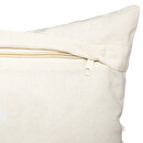 Cojín de macramé Blanco marfil, 30x50 cm Blanco marfil