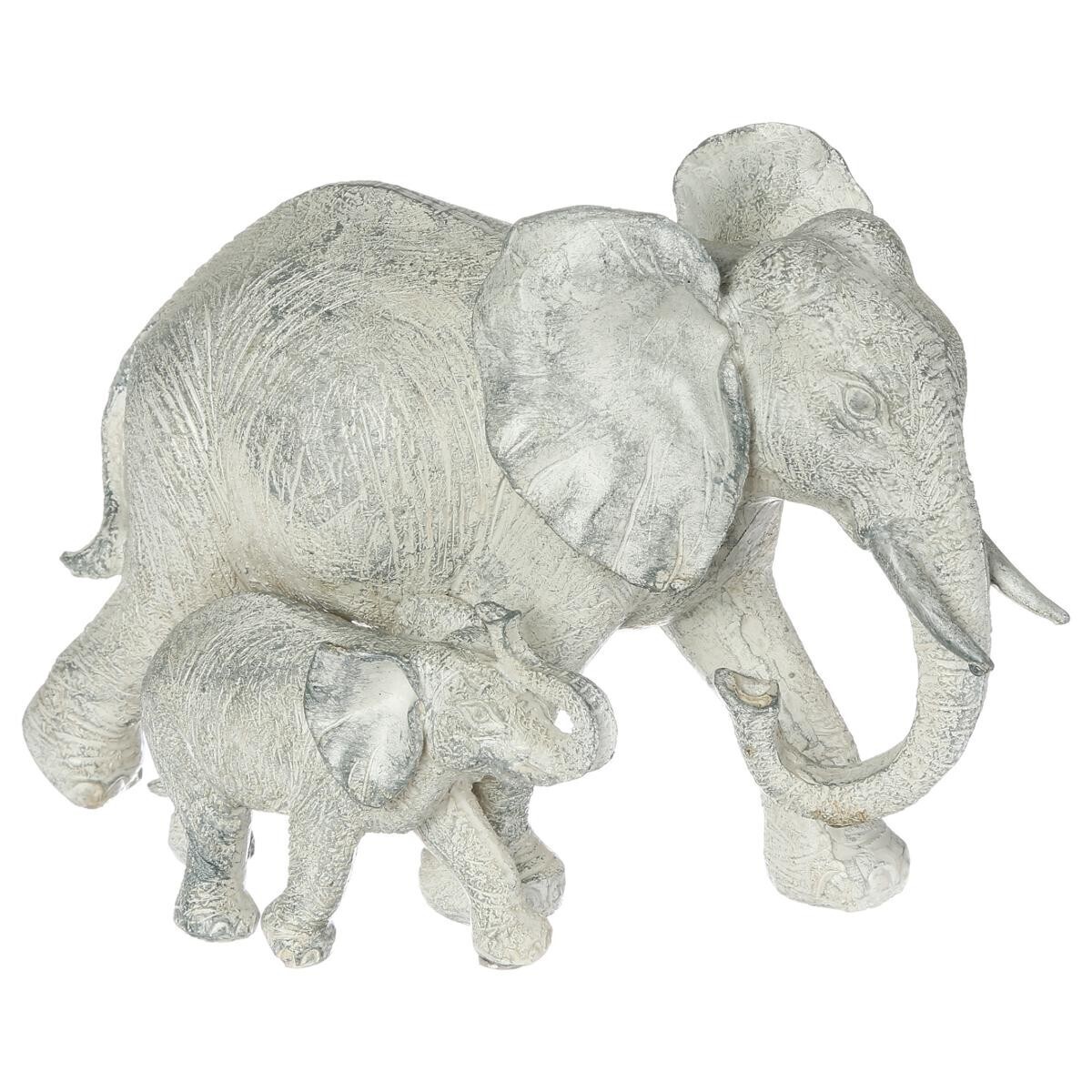 Estatuilla "Elefante" Resina, H.15 cm Gris