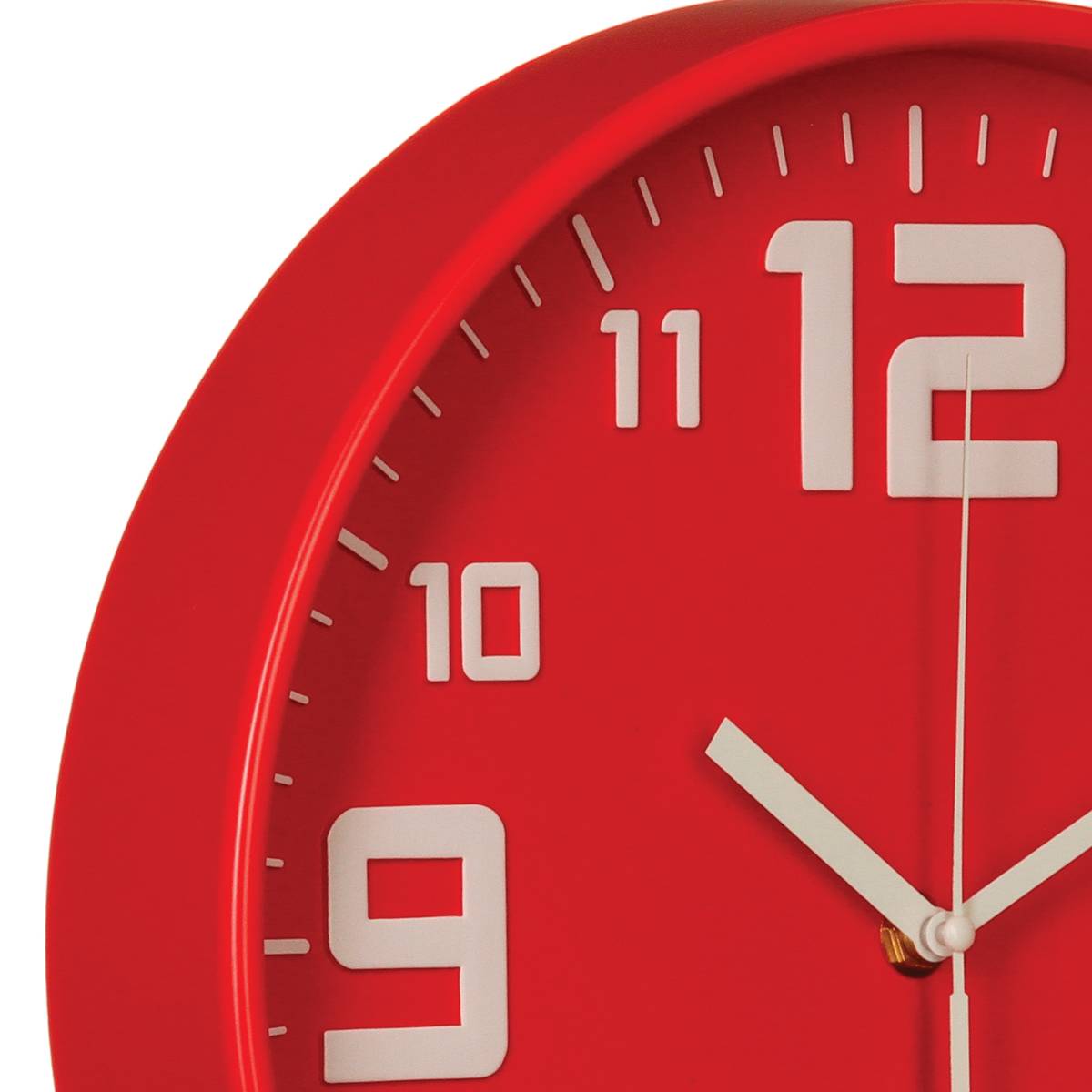 Reloj silencioso "Elian" Ø 30 cm Rojo