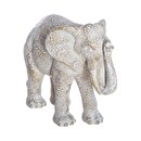 Estatuilla "Elefante", resina Beige, H.15 cm Beige