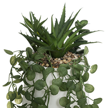 Composici&oacute;n de plantas artificiales h.33 cm