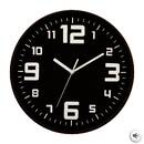 Reloj plateado "Elian" Negro, D.30 cm Negro
