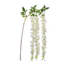 Tallo de glicina artificial Blanco, H.130 cm Blanco