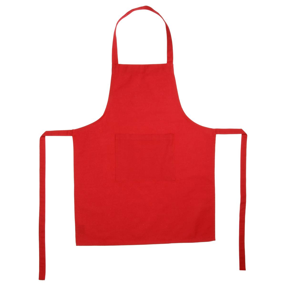 Delantal, algodón Rojo, 60x80 cm Rojo