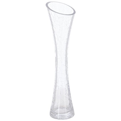 Soliflore, vidrio craquelado h.30 cm