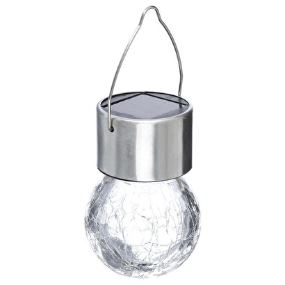 L&aacute;mpara colgante "marty" vidrio, plata, d.6 cm