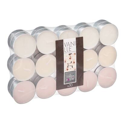 Lote de 30 velas perfumadas vainilla, 350g