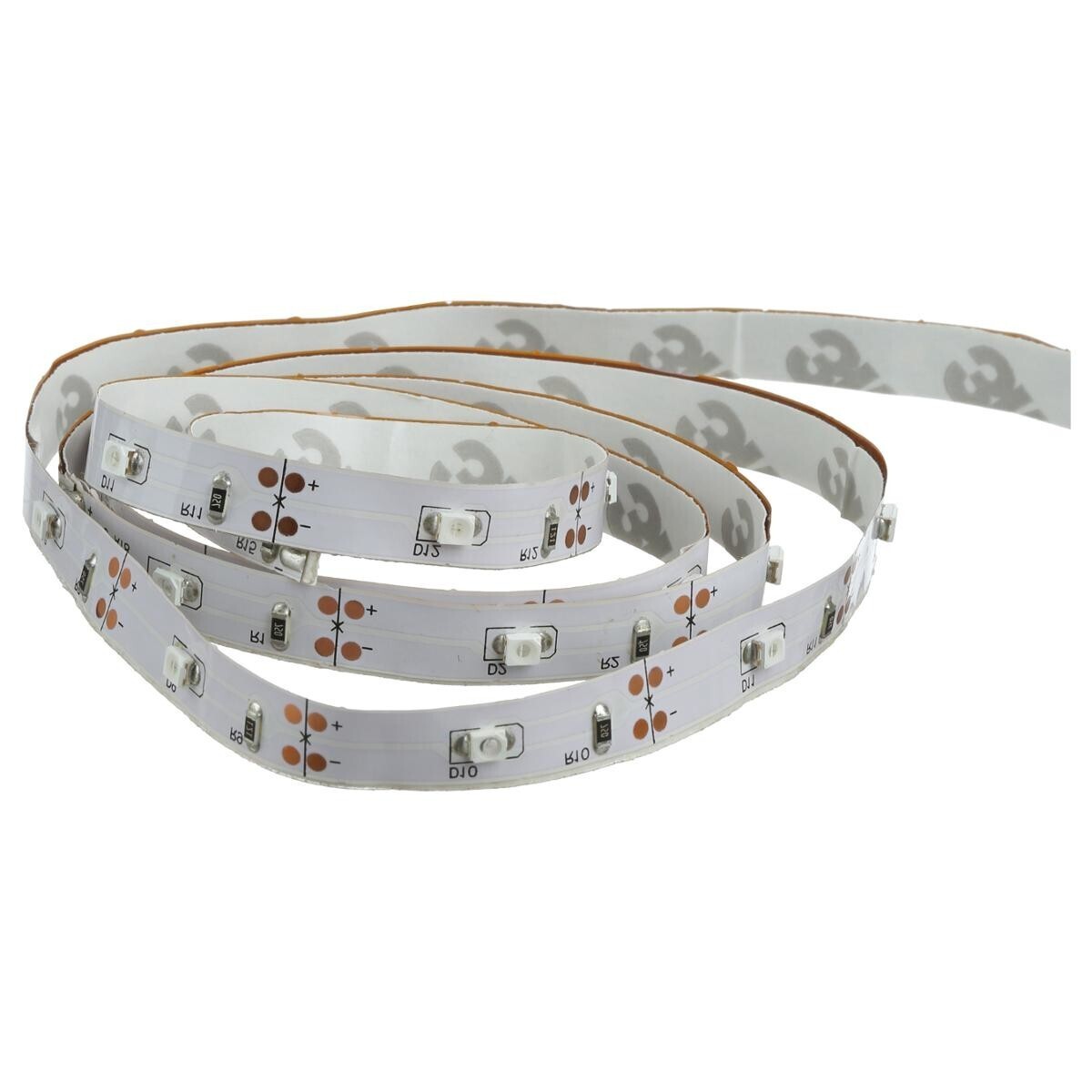 Tira LED a pilas Blanco, L.130 cm Blanco