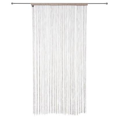 Cortina de hilo beige, 90x200 cm