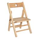 Silla plegable para niños Marrón Madera natural